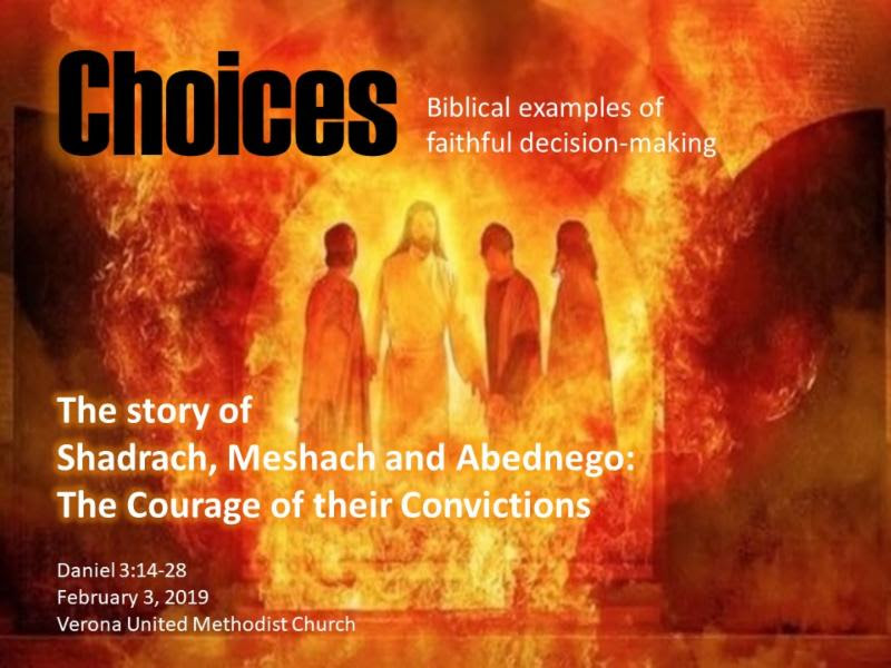 The story of Shadrach, Meshach and Abednego: The Courage of their